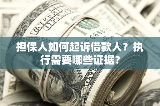 济南担保人如何起诉借款人？执行需要哪些证据？