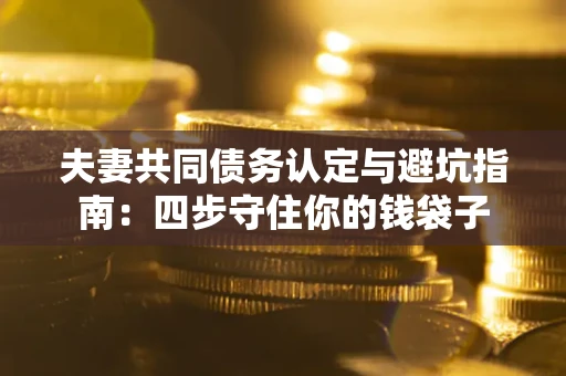 济南夫妻共同债务认定与避坑指南：四步守住你的钱袋子